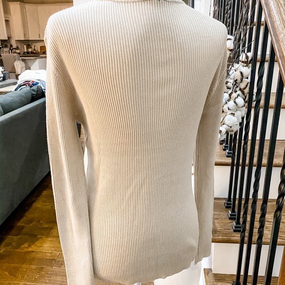 New Directions Golden Eyelet Sweater - Picture 3 of 4